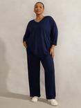 Live Unlimited Curve Lightweight V-Neck Top, Blue