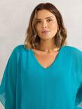 Live Unlimited Curve Blouse, Turquoise Blue
