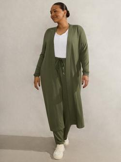 Live Unlimited Curve Lightweight Maxi Cardigan, Green