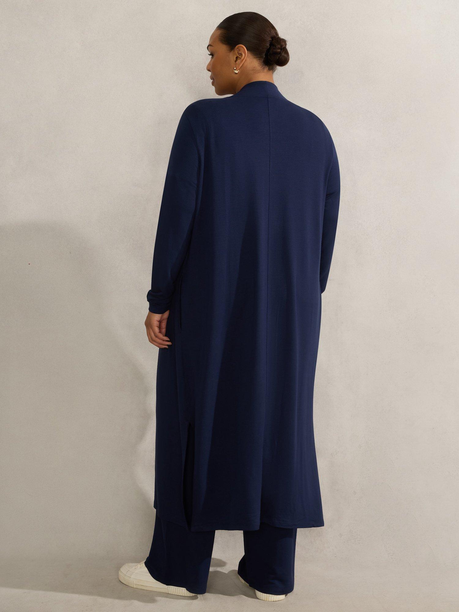 Product image 3 of 3, which shows Live Unlimited Curve Lightweight Maxi Cardigan, Blue, 12