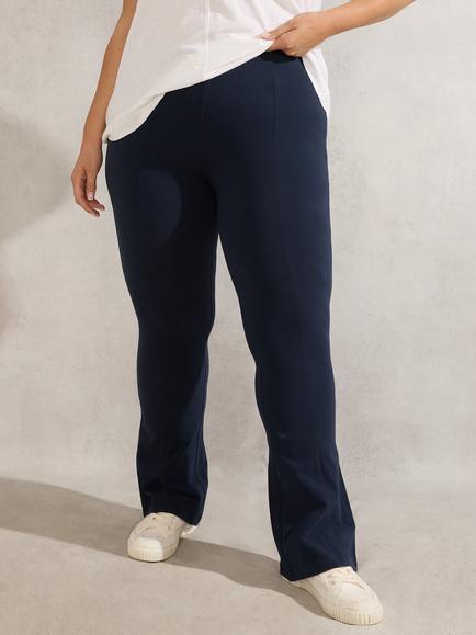 Live Unlimited Curve Jersey Bootcut Leggings, Blue - view 2, Blue