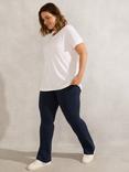 Live Unlimited Curve Petite Jersey Bootcut Leggings, Blue