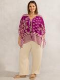 Live Unlimited Curve Bandana Print Top, Magenta
