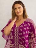 Live Unlimited Curve Bandana Print Top, Magenta