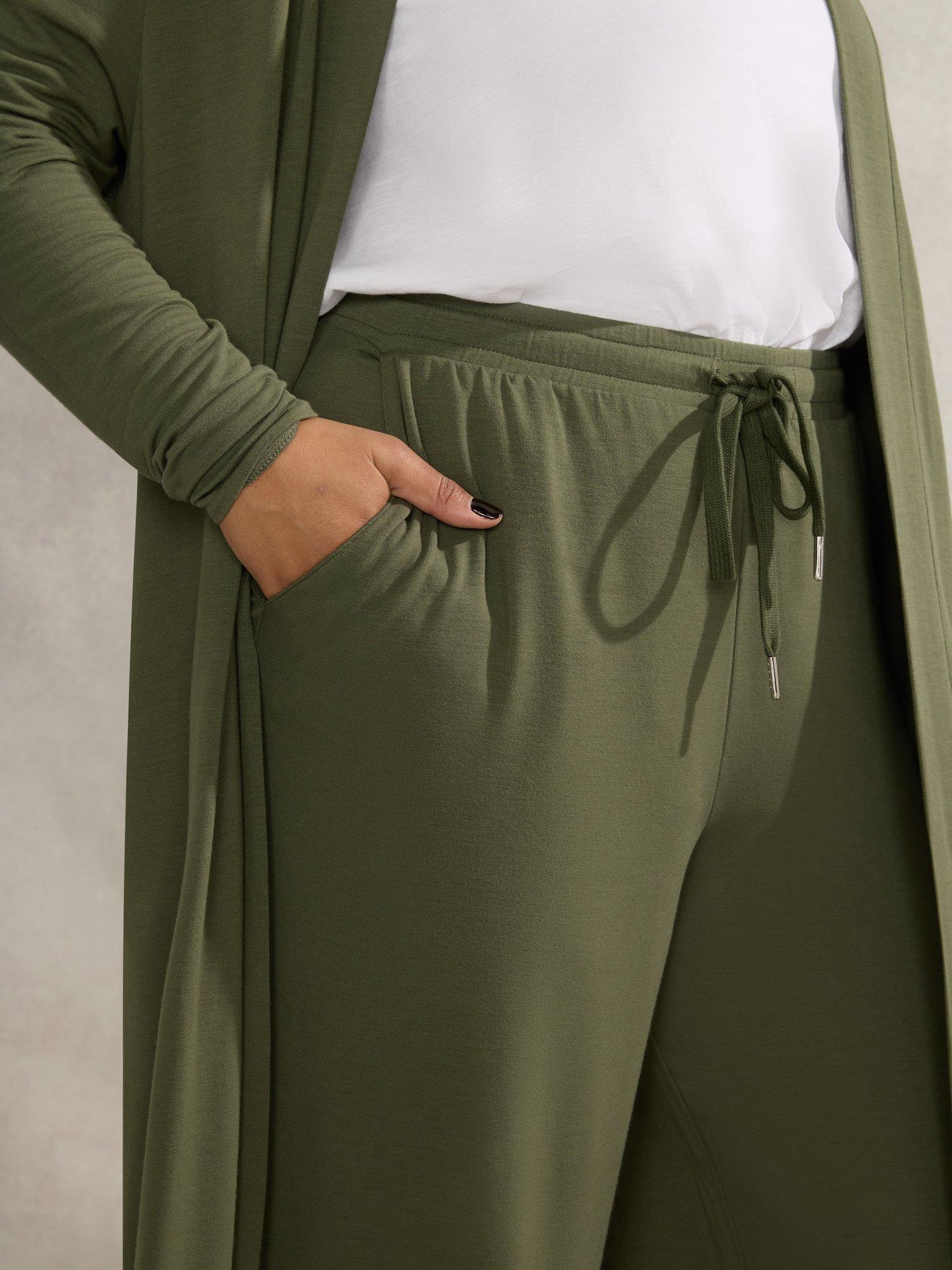 Product image 2 of 3, which shows Live Unlimited Curve Lightweight Trousers, Green, 12