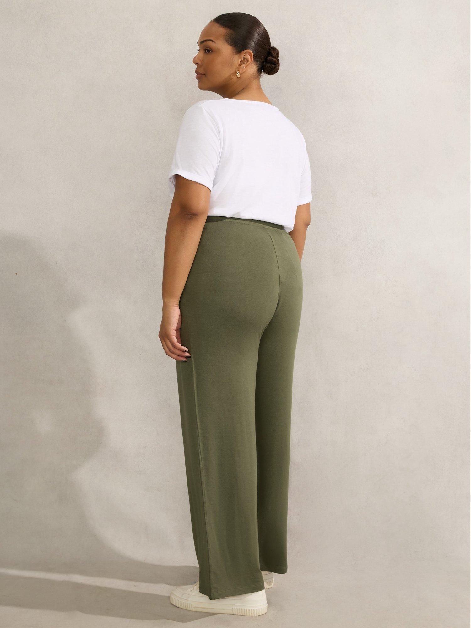 Product image 3 of 3, which shows Live Unlimited Curve Lightweight Trousers, Green, 12