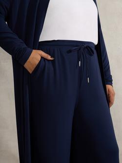 Live Unlimited Curve Lightweight Straight Trousers, Blue - view 2, Blue