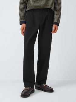 John Lewis Relaxed Cotton Chinos, Black