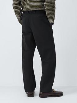 John Lewis Relaxed Cotton Chinos - view 2, Black