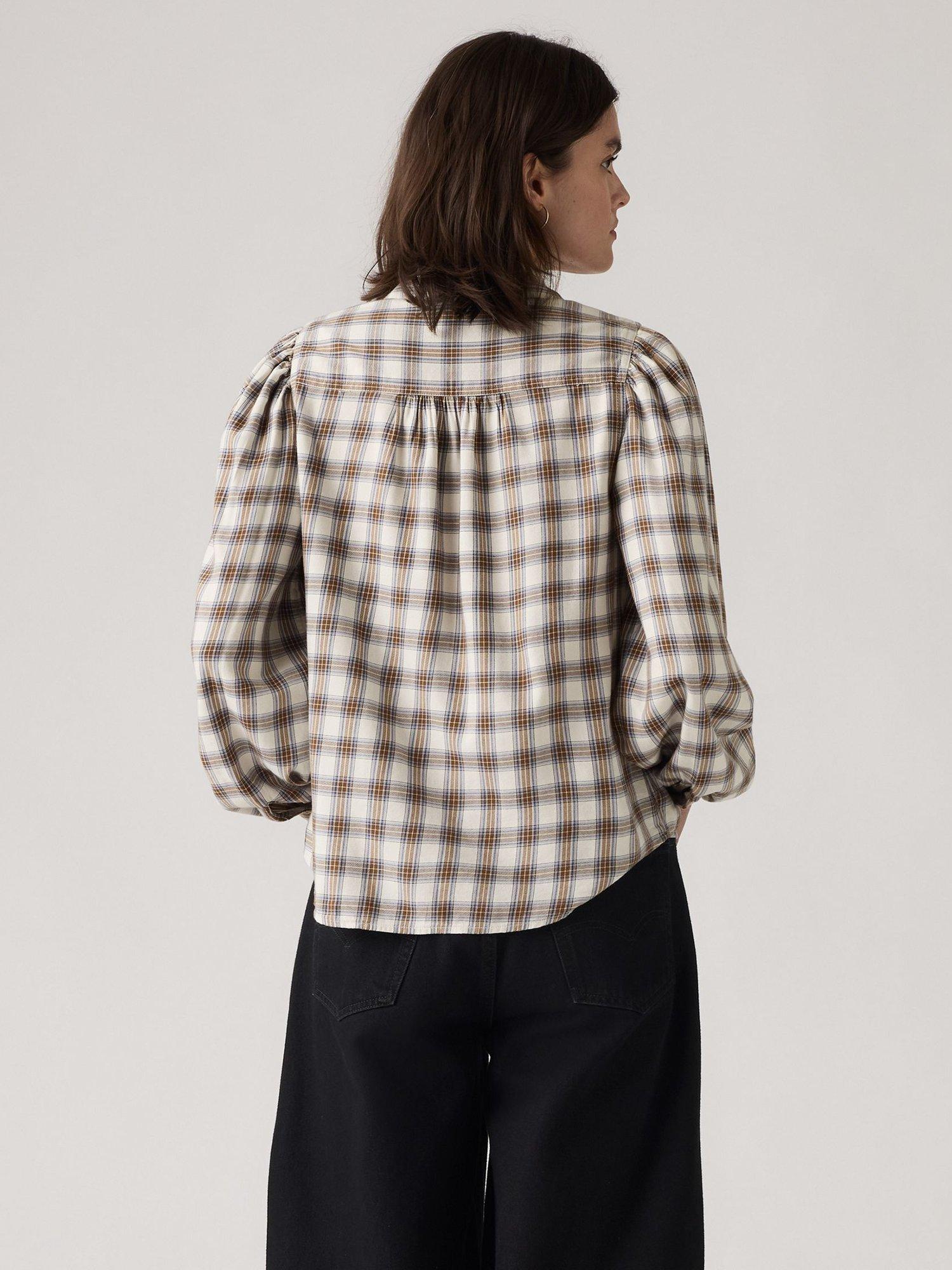 Product image 2 of 2, which shows Levi's Journey Western Check Shirt, Brown/Cream, S