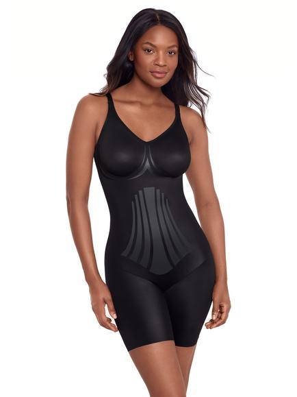 Miraclesuit Modern Miracle Firm Tummy Control Bodysuit, Black, Black