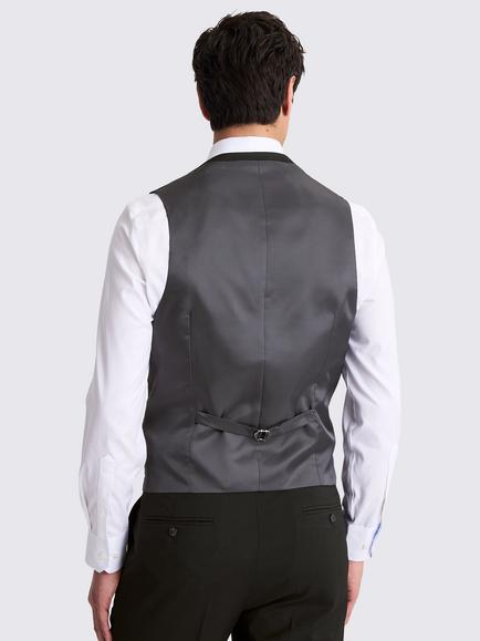 Moss Regular Fit Waistcoat - view 2, Black