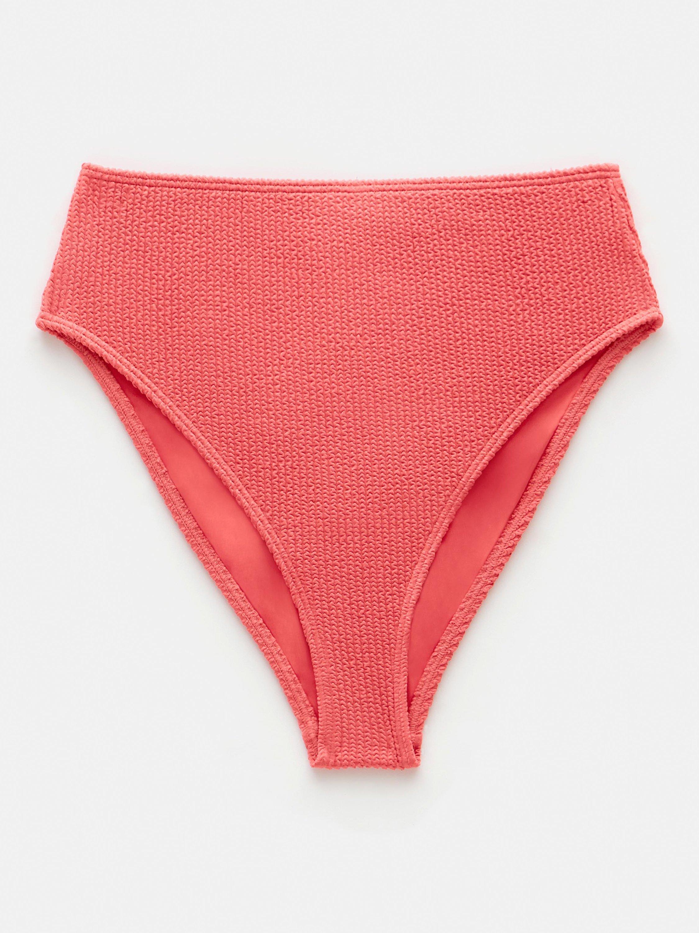 Product image 6 of 6, which shows HUSH Harper High Waist Bikini Bottoms, Coral Pink, 4