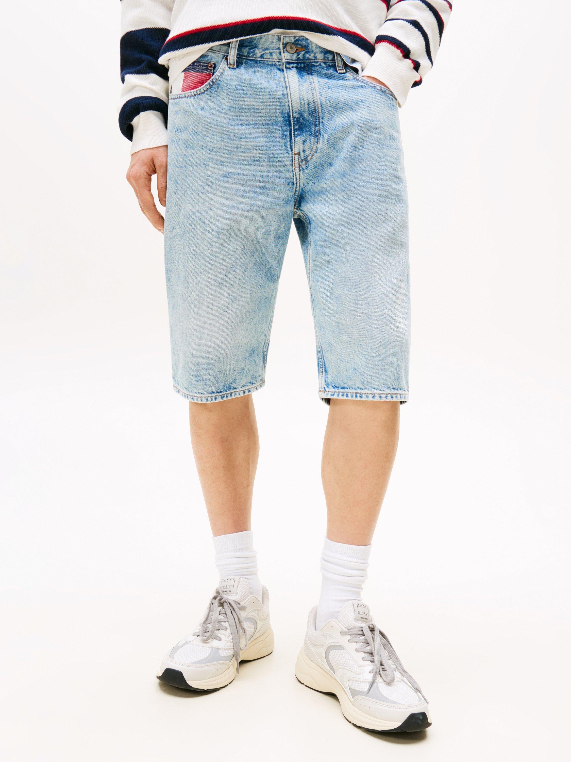 Product image 1 of 7, which shows Tommy Jeans Slim Fit Denim Shorts, Denim Medium 01, 30R