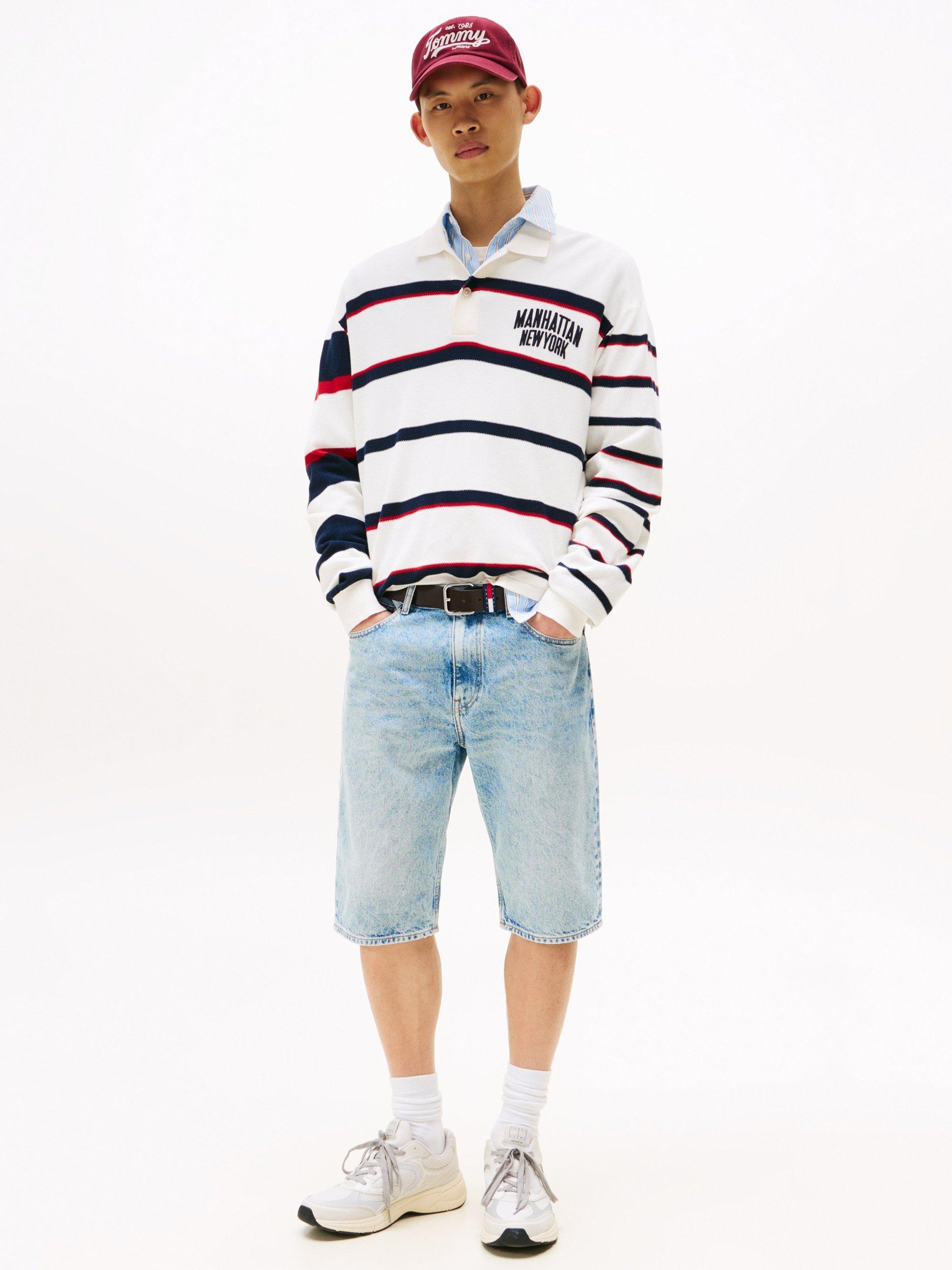 Product image 3 of 7, which shows Tommy Jeans Slim Fit Denim Shorts, Denim Medium 01, 30R