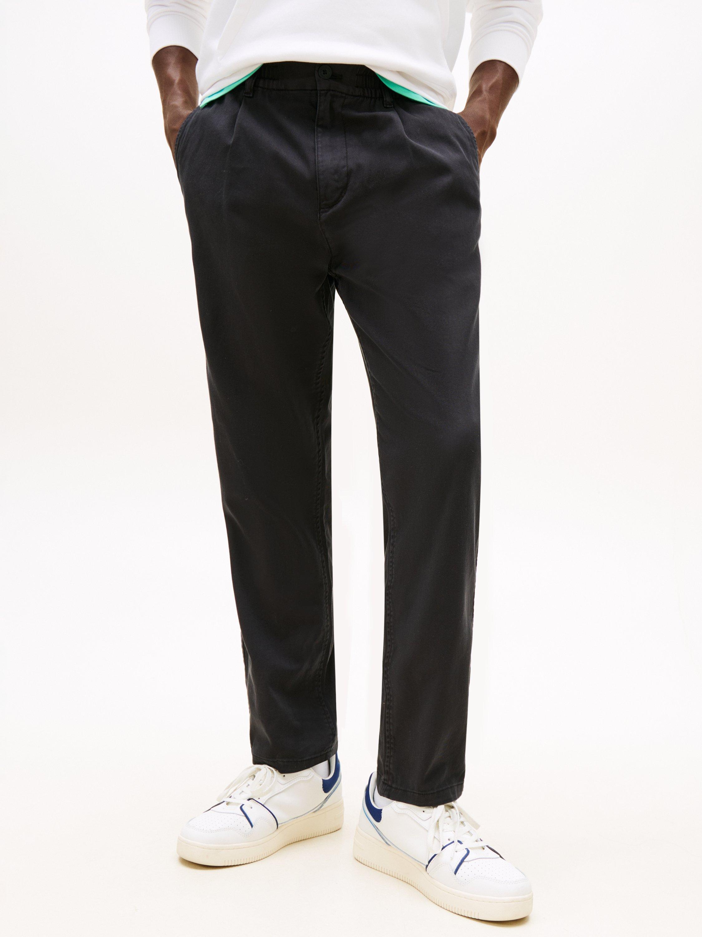 Product image 1 of 5, which shows Tommy Jeans Cotton Chinos, Black, 34R