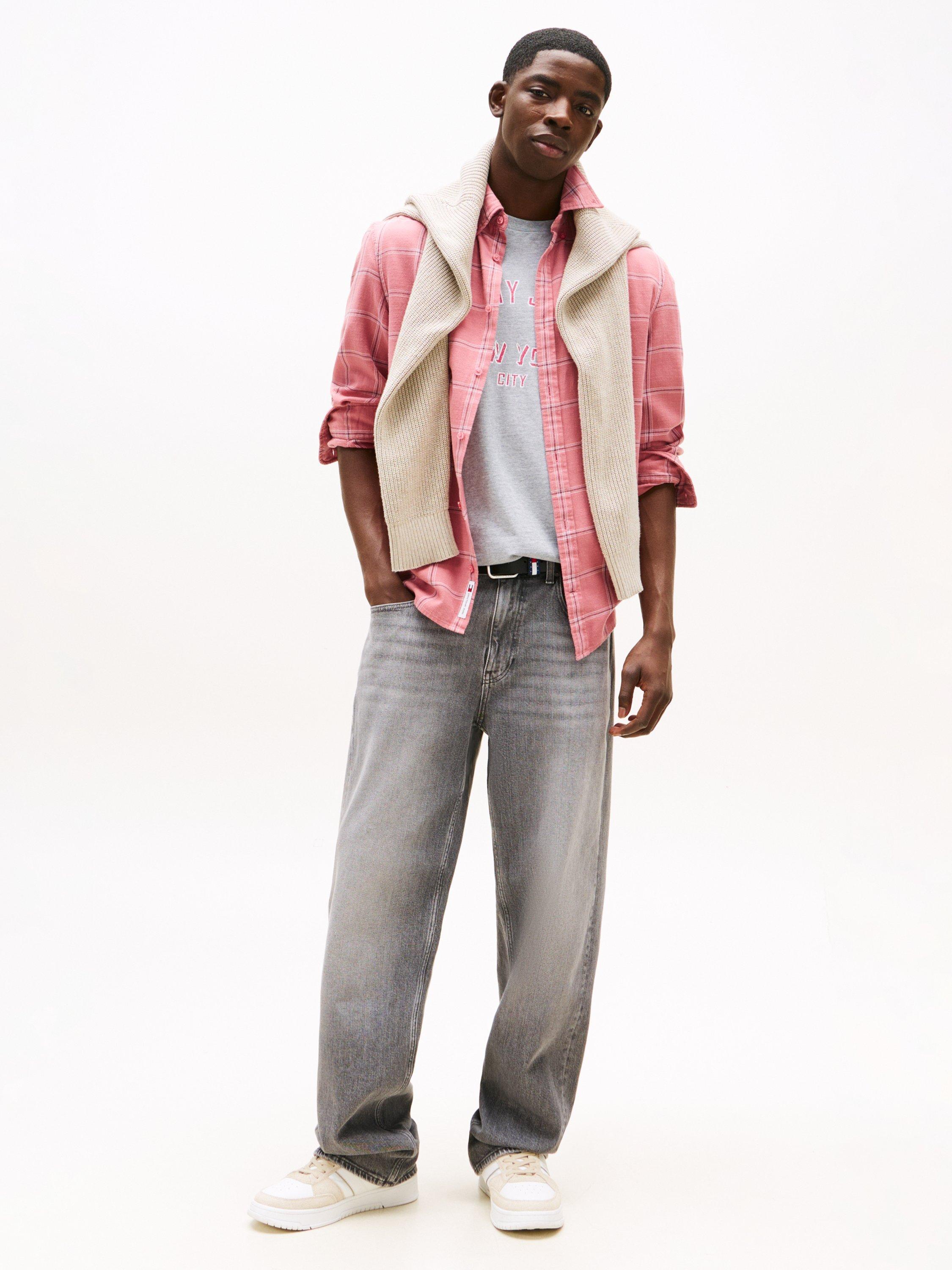 Product image 3 of 5, which shows Tommy Jeans Relaxed Straight Fit Jeans, Grey, 30R
