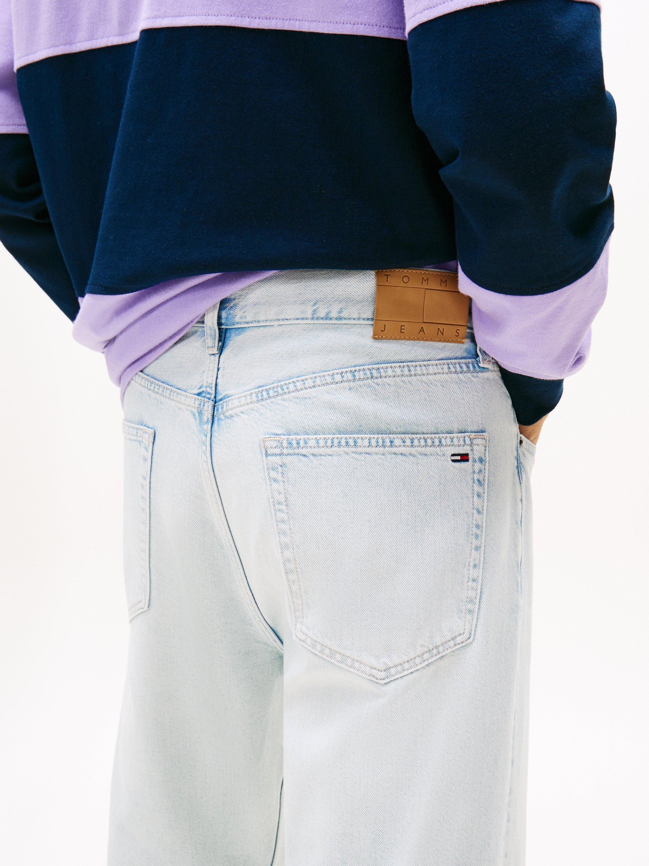 Product image 4 of 5, which shows Tommy Jeans Otis Regular Fit Straight Leg Jeans, Light Blue, 30R