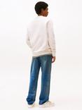 Tommy Jeans Cotton Logo Sweatshirt, Oat Marl Heather