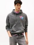Tommy Jeans Novelty Fair Cotton Hoodie, Black Neon
