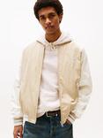 Tommy Hilfiger Tommy Jeans Graphic Bomber Jacket, Silt/Ancient White