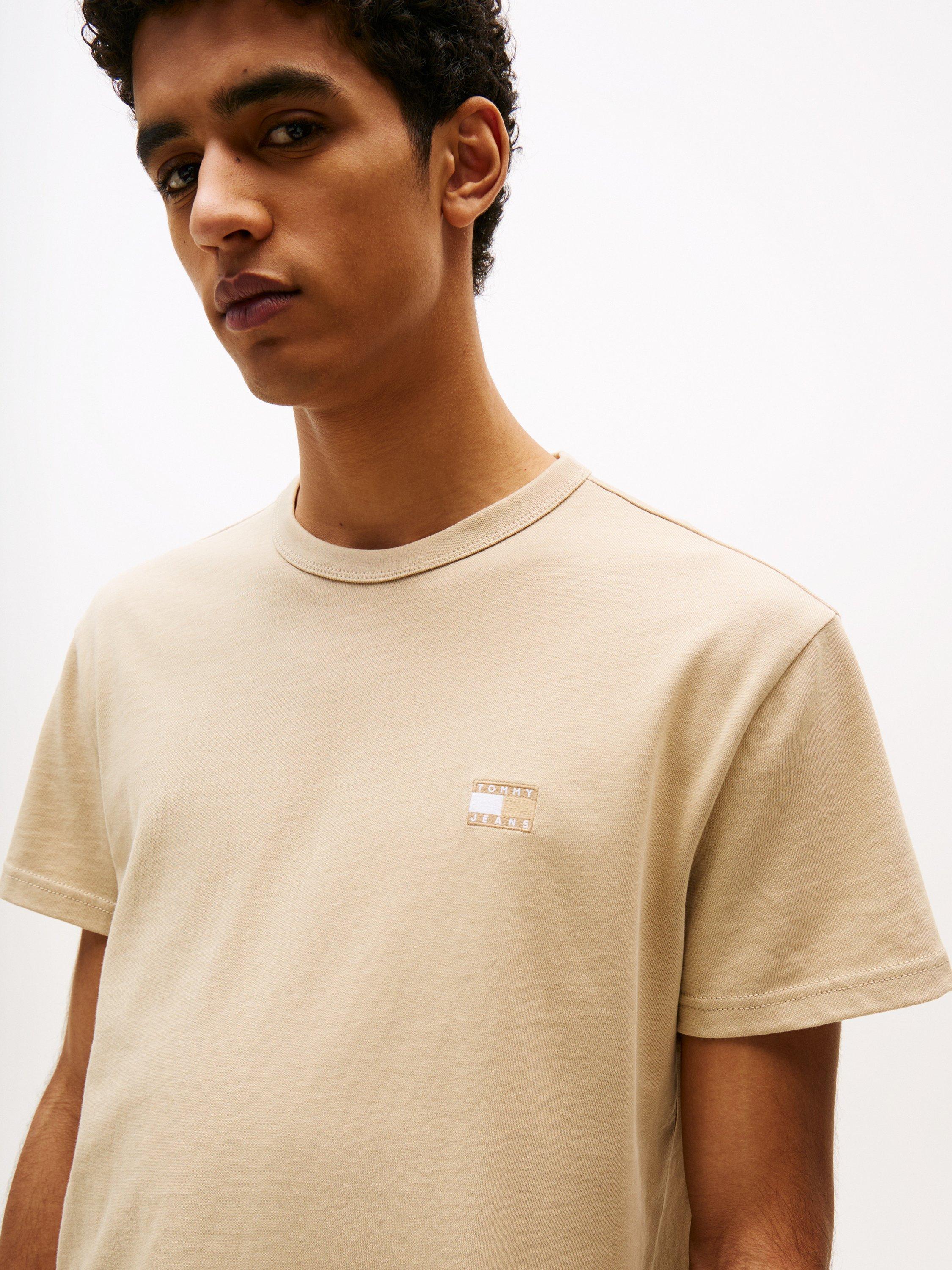 Product image 4 of 5, which shows Tommy Hilfiger Tommy Jeans Cotton Regular Fit T-Shirt, Silt Tonal, L