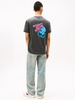 Tommy Jeans Cotton Regular Fit  NYC Fairground Graphic T-Shirt, Black/Multi - view 2, Black/Multi