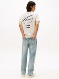 Tommy Jeans Cotton Regular Fit Short Sleeve Logo T-Shirt, Desert Sand Dune
