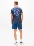 Tommy Jeans Cotton Regular Fit Coney Island NYC Graphic T-Shirt, Navy/Multi