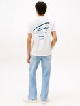 Tommy Jeans Cotton Regular Fit Short Sleeve Cities Graphic T-Shirt, Ecru