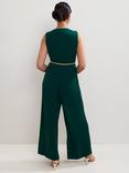 Phase Eight Petite Alinda Belted Jumpsuit, Teal