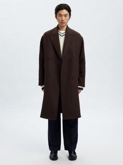 Selected Simon Wool Blend Overcoat, Delicioso, Delicioso