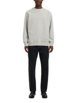 Selected Aron Cotton Hoodie, Light Grey - view 2, Light Grey