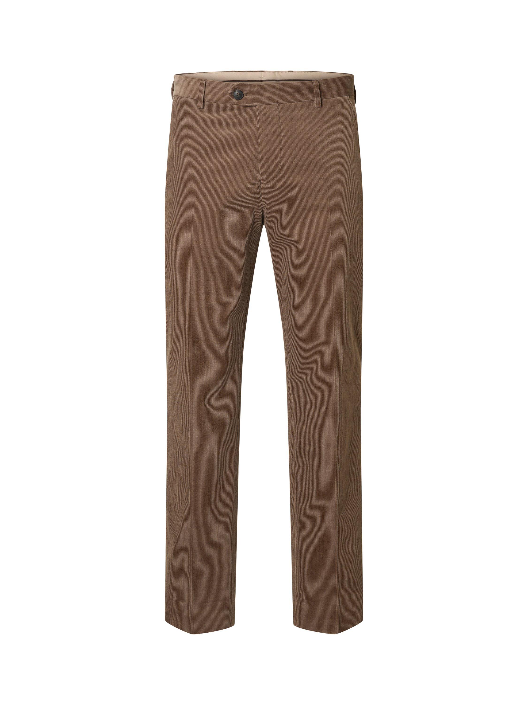 Product image 6 of 6, which shows Selected Duca Straight-Leg Chinos, Brownie, 30R
