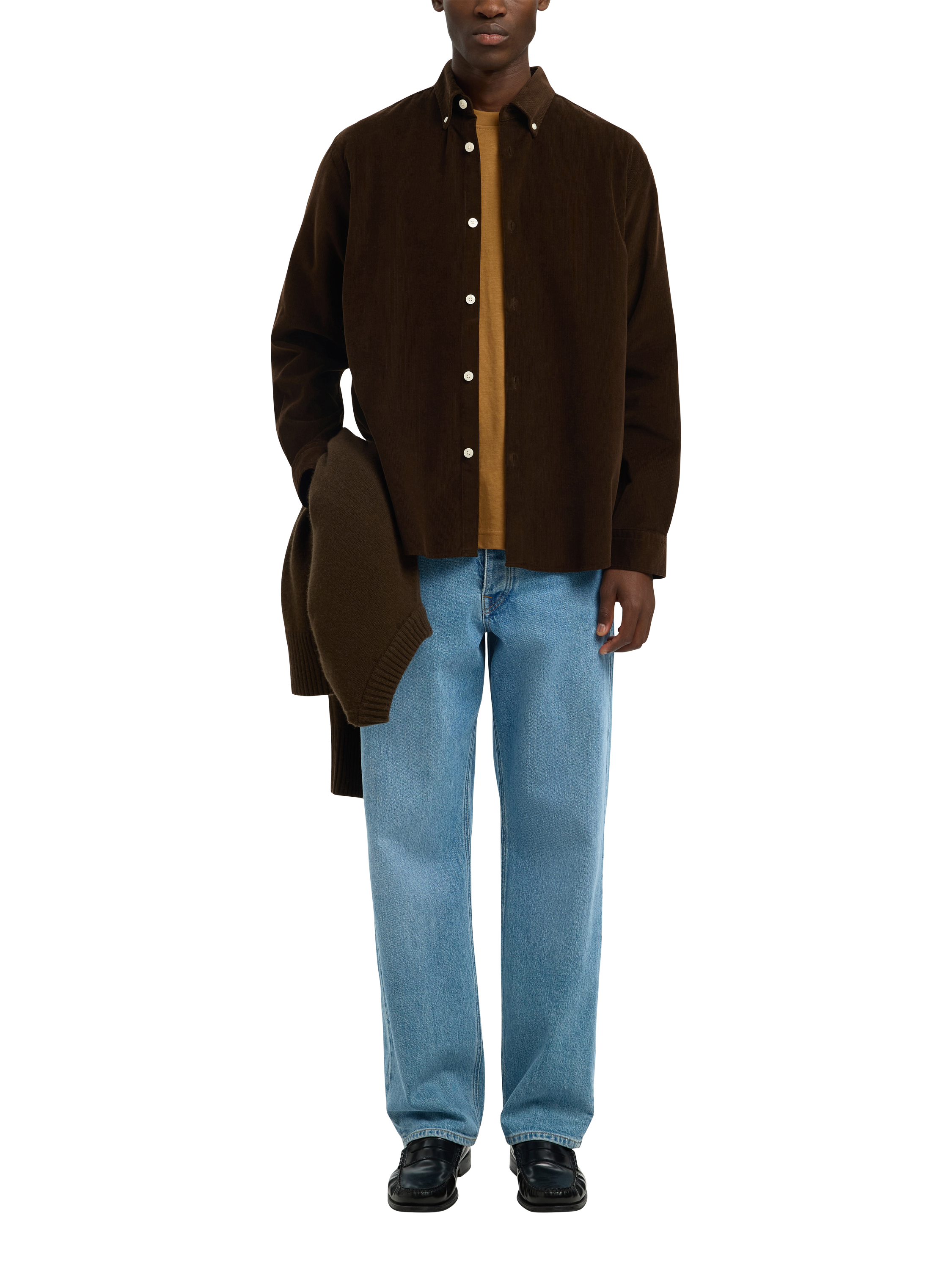 Product image 6 of 6, which shows Selected Danni Cotton Regular Fit Shirt, Demitasse, S