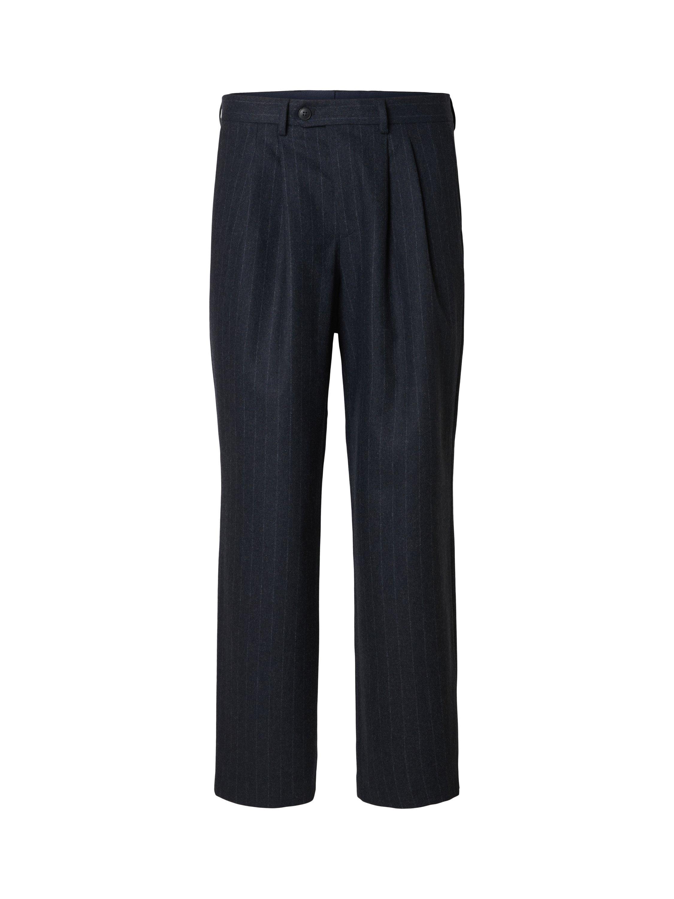 Product image 6 of 6, which shows Selected Anderson Tailored Fit Wool Blend Suit Trousers, Dark Navy, 30R
