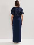 Phase Eight Janessa Sequin Bodice Dress, Navy