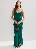 Phase Eight Keegan Tiered Maxi Dress, Green