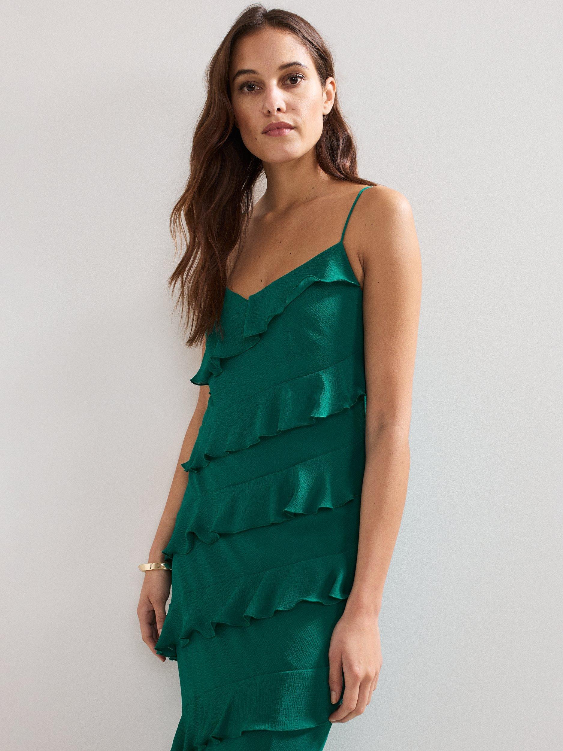 【関税込】PhaseEight ワンピース☆Keegan Tiered Maxi Dress, G Phase Eight Keegan Tiered Maxi Dress, Green