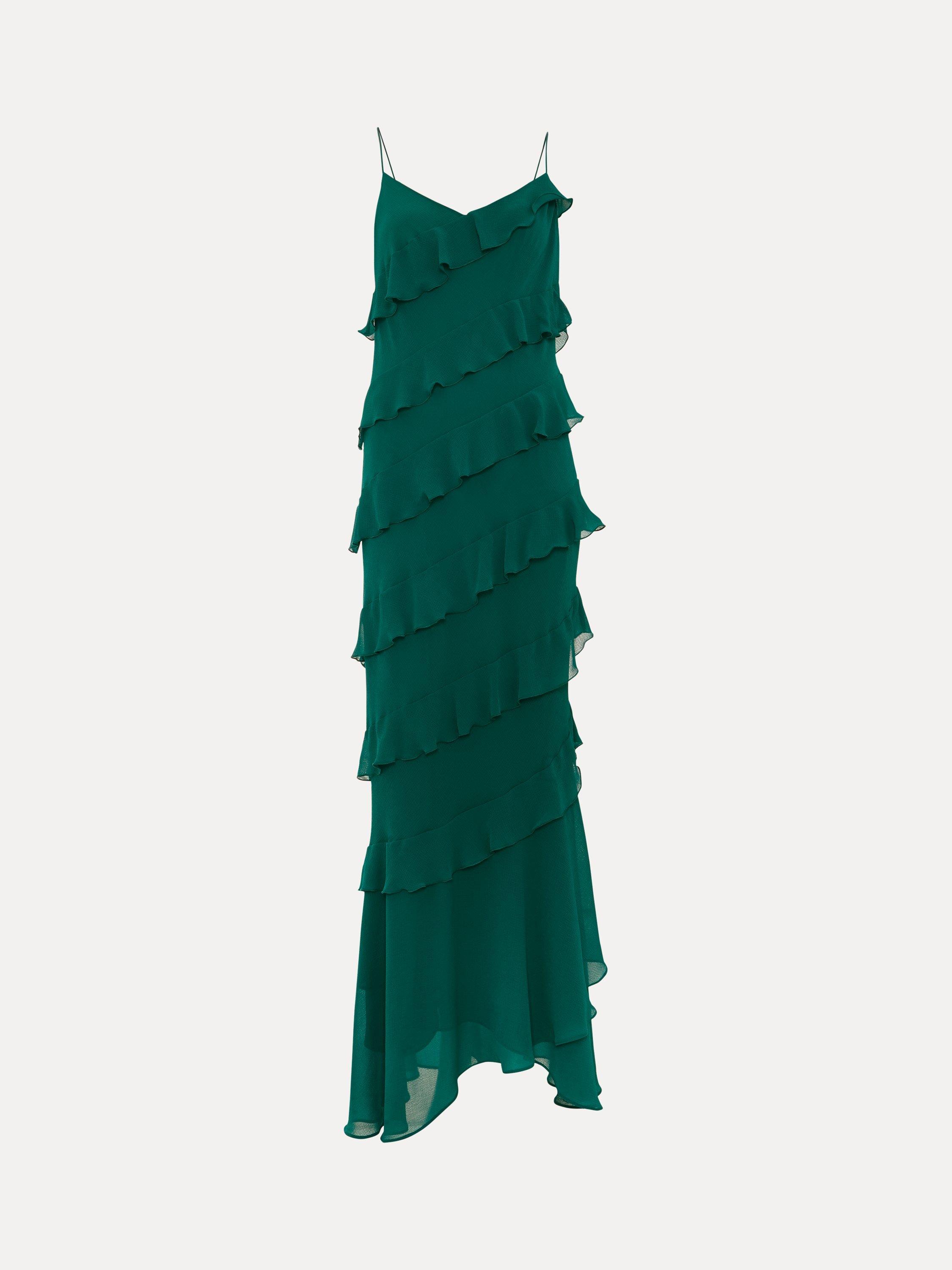 【関税込】PhaseEight ワンピース☆Keegan Tiered Maxi Dress, G Phase Eight Keegan Tiered Maxi Dress, Green