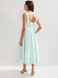 Phase Eight Melinda Ruched Midi Dress, Pale Green
