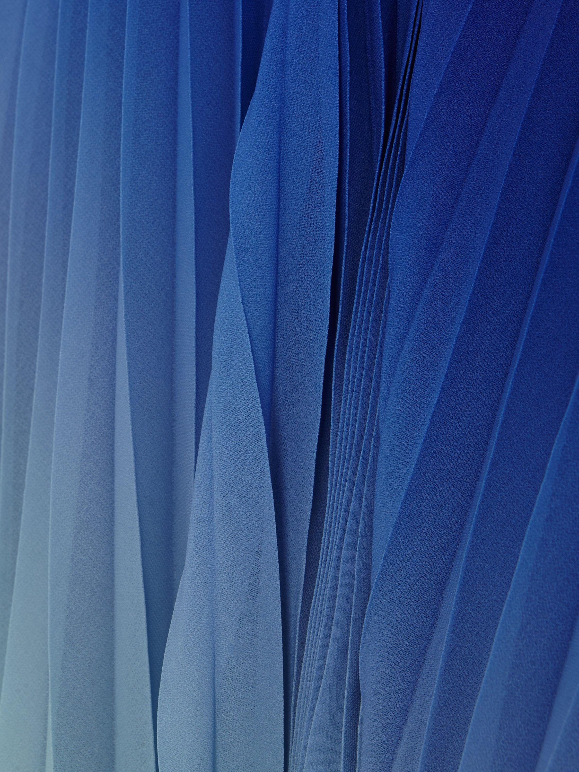 Product image 6 of 9, which shows Phase Eight Simara Pleated Dress, Blue, 6