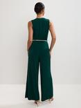 Phase Eight Alinda Belted Wide Leg Jumpsuit, Teal