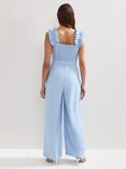 Phase Eight Moira Frill Sleeve Jumpsuit, Blue