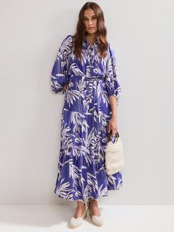 Phase Eight Coralie Floral Maxi Dress, Blue, Blue