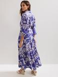 Phase Eight Coralie Floral Maxi Dress, Blue