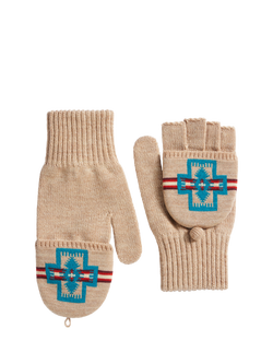 Pendleton Mitten Gloves, Harding Beige, Harding Beige