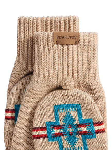 Pendleton Mitten Gloves, Harding Beige - view 2, Harding Beige