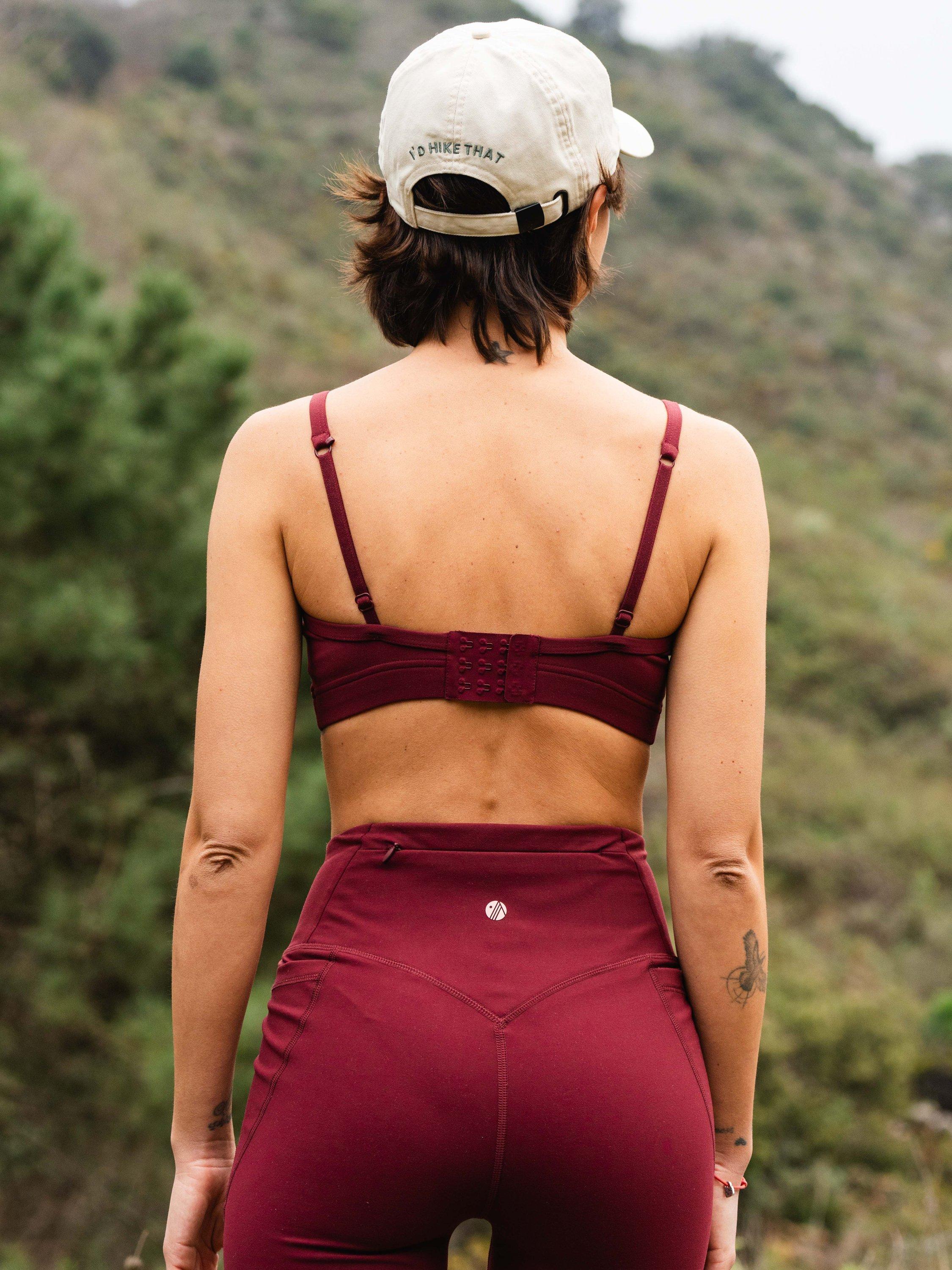 Product image 3 of 7, which shows ACAI Encompass Sports Bra, Roasted Fig, 6