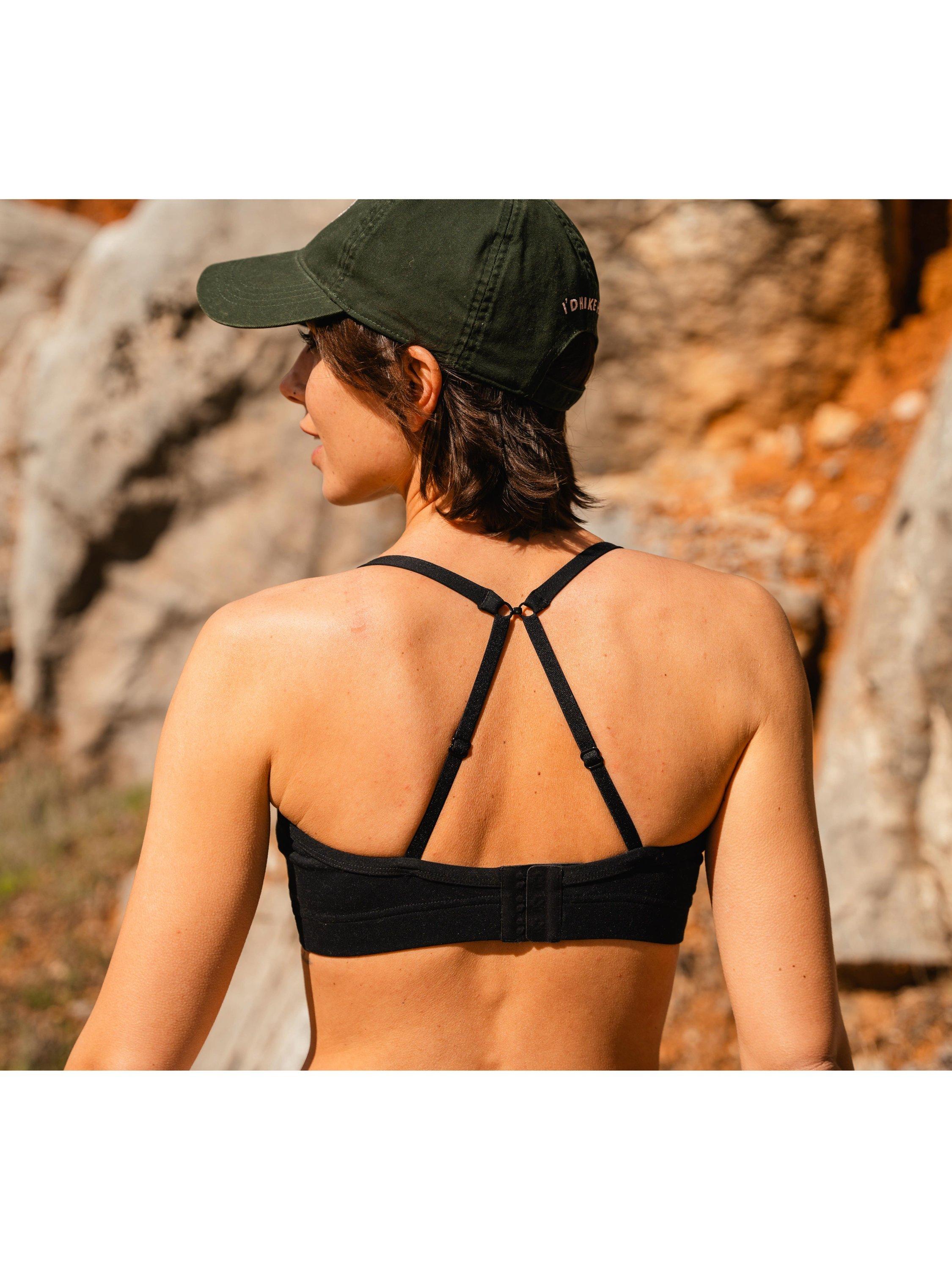 Product image 7 of 7, which shows ACAI Encompass Sports Bra, Black, 6